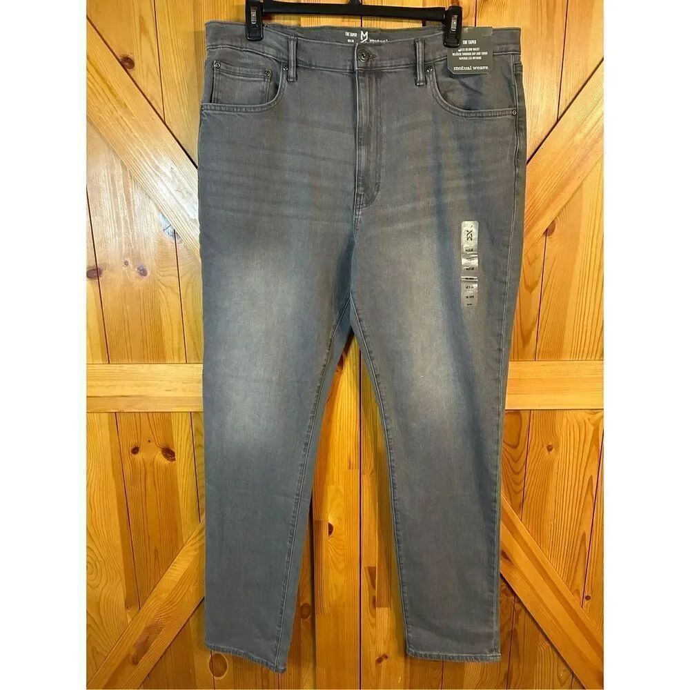 Mutual Weave Jeans Men 40x36 The Taper Relaxed Fit Tapered Leg nwt (0231) Read